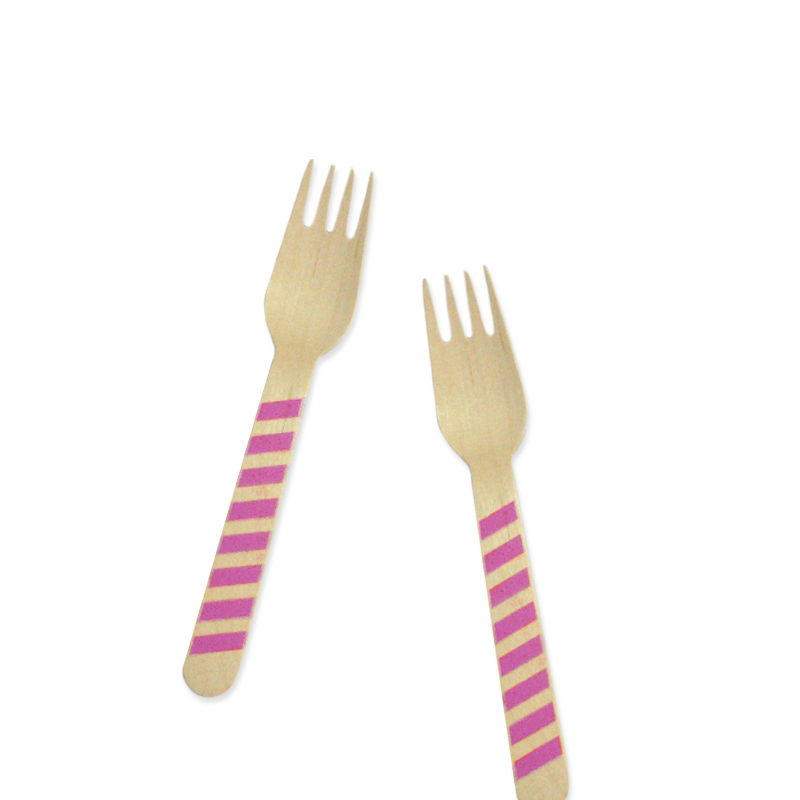 Fork - Stripe Fuschia